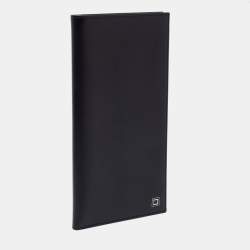 S.T. Dupont Black Leather Chequebook Holder 