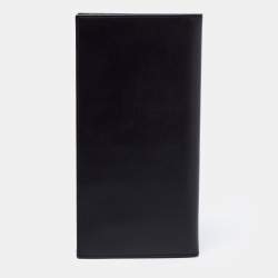 S.T. Dupont Black Leather Chequebook Holder 