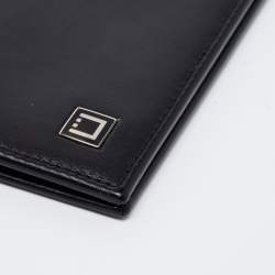 S.T. Dupont Black Leather Chequebook Holder 