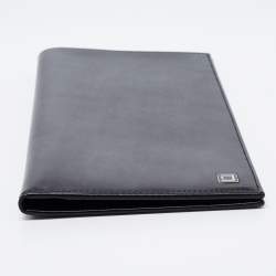 S.T. Dupont Black Leather Chequebook Holder 