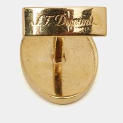 S.T. Dupont Sun Gold Tone Oval Cufflinks