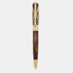 S.T. Dupont Da Vinci Lacquer Gold Tone Ballpoint Pen