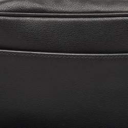 S.T. Dupont Black Leather Double Zip Pouch