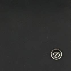 Pre Owned S.T. Dupont Black Leather Flap Card Case