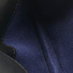 Pre Owned S.T. Dupont Black Leather Flap Card Case