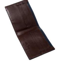 S.T. Dupont Brown Leather Line D Slim 7CC Bifold Wallet