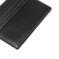 S.T. Dupont Black Leather Line D Passport Holder