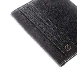S.T. Dupont Black Leather Line D Passport Holder