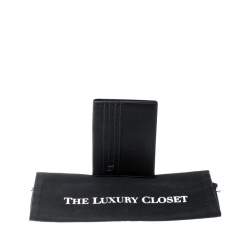 S.T. Dupont Black Leather Line D Passport Holder