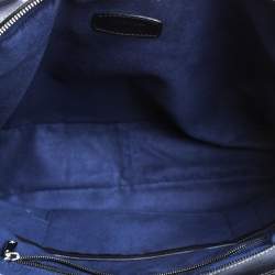 S.T. Dupont Dark Blue Ombre Leather Atelier Document Briefcase