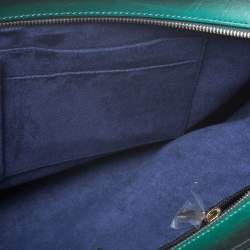 S.T. Dupont Green Ombre Leather Atelier Document Briefcase