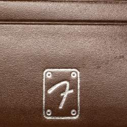 S.T. Dupont Yellow/Brown Fabric and Leather Bifold Wallet