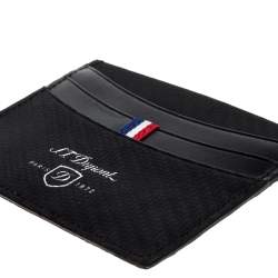 S.T. Dupont Black Leather Defi Card Holder
