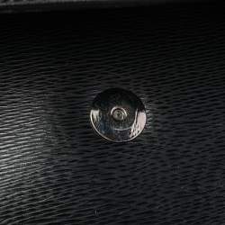 S.T. Dupont Black Leather Messenger Bag