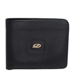 S.T. Dupont Black Leather Bifold Wallet