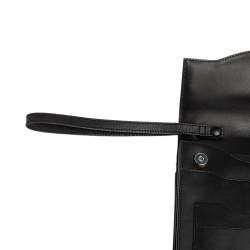 S.T. Dupont Black Leather Wristlet Clutch