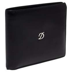S.T. Dupont Black Leather Bifold Wallet