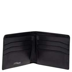 S.T. Dupont Black Leather Bifold Wallet