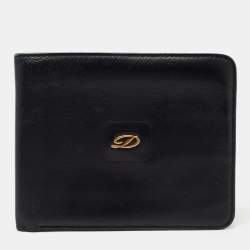 S.T. Dupont Black Leather Bifold Wallet
