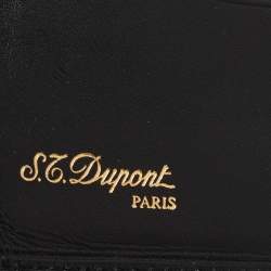 S.T. Dupont Black Leather Bifold Wallet