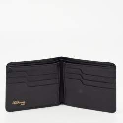 S.T. Dupont Black Leather Bifold Wallet