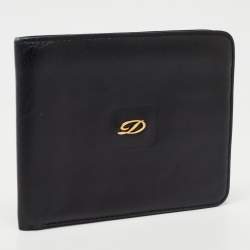 S.T. Dupont Black Leather Bifold Wallet