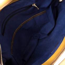 S.T. Dupont Yellow/Black Ombre Leather Atelier Line D One Gusset Briefcase