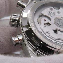 Tag Heuer Black Stainless Steel Carrera Automatic Men's Wristwatch 43 mm