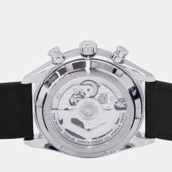 Tag Heuer Black Stainless Steel Carrera Automatic Men's Wristwatch 43 mm