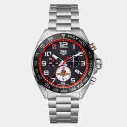 Tag Heuer Black Stainless Steel Formula 1 CAZ101AW.BA0842 Quartz Men's Wristwatch 43 mm