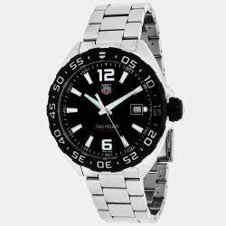 Pre Owned Tag Heuer Black Stainless Steel Formula 1 WAZ1110.BA0875 Automatic Men's Wristwatch 41 mm