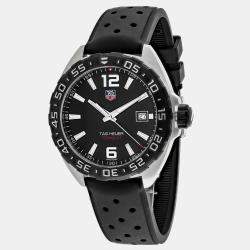 Tag Heuer Black Stainless Steel Formula 1 WAZ1110.FT8023 Quartz Men's Wristwatch 42 mm
