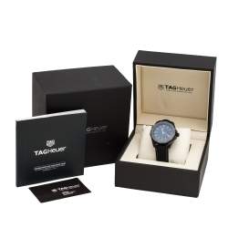 Pre Owned TAG Heuer Black Ceramic and Steel Special Edition Aquaracer WAY218B.FC6364 Men's Wristwatch 41 mm