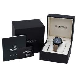 Pre Owned ساعة يد رجالية تاغ هوير أكواريسر WAY208C.FC8383 تيتانيوم سوداء  43 مم
