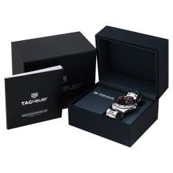 Pre Owned Tag Heuer Black Stainless Steel Formula 1 CAZ101Y.BA0842 Men's Wristwatch 43 mm