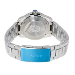Pre Owned Tag Heuer Blue Ceramic Stainless Steel Aquaracer WAY211C.BA0928 Men's Wristwatch 41 mm