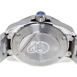 Pre Owned Tag Heuer Blue Ceramic Stainless Steel Aquaracer WAY211C.BA0928 Men's Wristwatch 41 mm