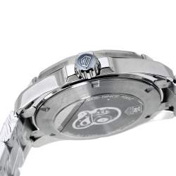 Pre Owned Tag Heuer Blue Ceramic Stainless Steel Aquaracer WAY211C.BA0928 Men's Wristwatch 41 mm