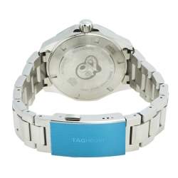 Pre Owned Tag Heuer Blue Stainless Steel Aquaracer WAY2012 Men's Wristwatch 43 mm
