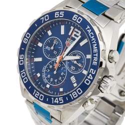 Pre Owned Tag Heuer Blue Stainless Steel Formula 1 CAZ1014.BA0842 Men's Wristwatch 43 mm