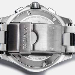 Tag Heuer Grey Stainless Steel Aquaracer F.Alonzo Limited Edition Vodafone McLaren Mercedes CAF7113.BA0803 Men's Wristwatch 41 mm