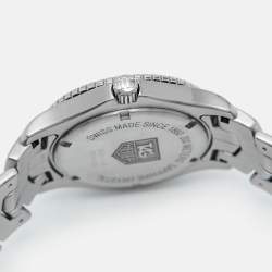 Pre Owned Tag Heuer Silver Stainless Steel Link WJ1111.BA0570 Men's Wristwatch 39 mm