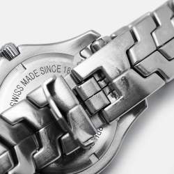 Pre Owned Tag Heuer Silver Stainless Steel Link WJ1111.BA0570 Men's Wristwatch 39 mm
