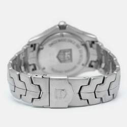 Pre Owned Tag Heuer Silver Stainless Steel Link WJ1111.BA0570 Men's Wristwatch 39 mm