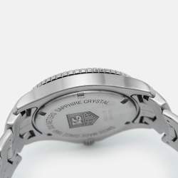 Pre Owned Tag Heuer Silver Stainless Steel Link WJ1111.BA0570 Men's Wristwatch 39 mm