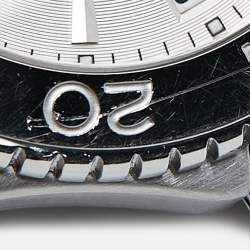 Pre Owned Tag Heuer Silver Stainless Steel Link WJ1111.BA0570 Men's Wristwatch 39 mm