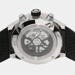 Tag Heuer Black Stainless Steel Carrera CBG2A1Z.FT6157 Automatic Men's Wristwatch 45 mm