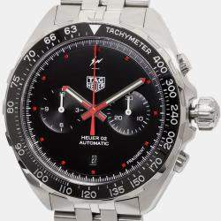 Tag Heuer Black Stainless Steel Formula 1 CAZ201A  Automatic Men's Wristwatch 45 mm