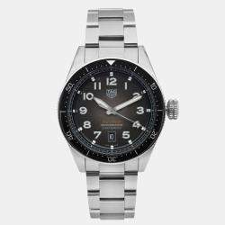 Tag Heuer Black Stainless Steel Autavia  WBE5114.EB0173 Automatic Men's Wristwatch 42mm