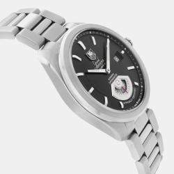 Tag Heuer Black Stainless Steel Grand Carrera WAV511A.BA0900 Automatic Men's Wristwatch 40 mm